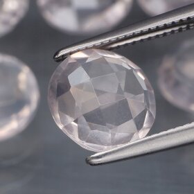 Kwarc Różowy Naturalny Fasetowany fi 8mm - do Biżuterii - KKW1357