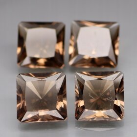 Kwarc Dymny Naturalny Świetny Komplet 4szt 9x9mm - HKW7109