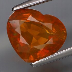 Naturalny Opal Ognisty 3,25ct Świetne Serce na Wisior - video - GOP2137