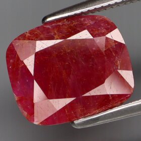 Rubin Naturalny 2,87ct ok. 10,5x9mm Niepoprawiany Cuschion video - ARB7201