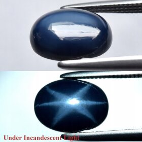 Szafir Naturalny Gwiaździsty 2,80ct Śliczny Kamień - video - MSA1183