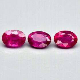 Rubin Naturalny 2,13ct Piękny Komplet do Biżuterii - video - KRB1055