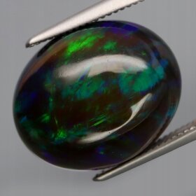 Opal Naturalny Czarny 6,40ct Piękny Kaboszon - video - GOP2283