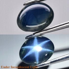 Szafir Naturalny Gwiażdzisty Kaboszon 1,62ct - ok. 8x6mm video - MSA1124
