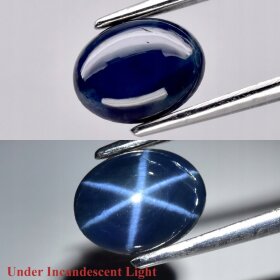Szafir Naturalny Gwiaździsty 1,35ct Śliczny Kamień - video - ASA3027