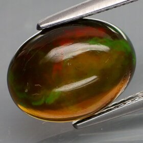 Opal Naturalny Czarny 3,63ct Piękny Kaboszon - video - GOP2281
