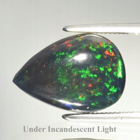 Opal Naturalny Czarny 2,95ct Piękna Barwna Łezka - video - KOP1044