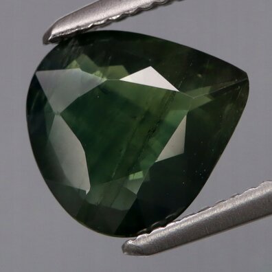 Szafir Naturalny 1,67ct Śliczna Zielona Łezka - video - HSA7101