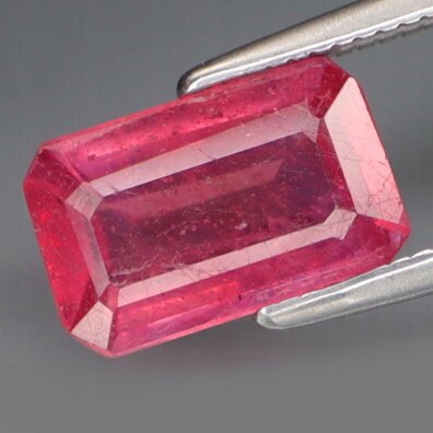 Rubin Naturalny 2,10ct ok. 9x6mm Oktagon na Pierścionek - video - ARB7202