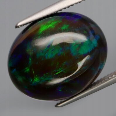 Opal Naturalny Czarny 6,40ct Piękny Kaboszon - video - GOP2283