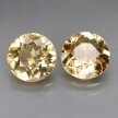 Cytryn Naturalny Para 9,23ct fi 12mm na Kolczyki - GCT2267