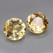 Cytryn Naturalny Para 9,23ct fi 12mm na Kolczyki - GCT2267 (2)