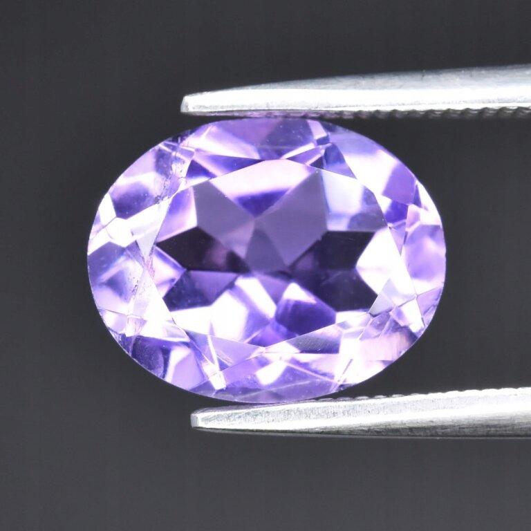 Ametyst Naturalny 2,37ct Na Pierścionek 10x8mm - video - AAM7205 (1)