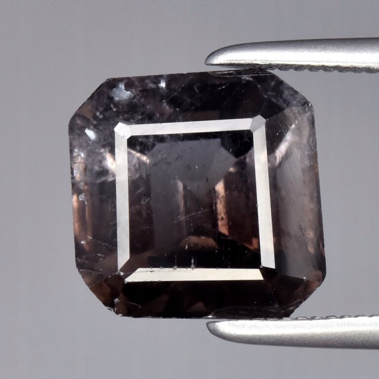 Turmalin Naturalny 3,32ct Świetny Fioletowy Oktagon - video - HTR7240 (1)