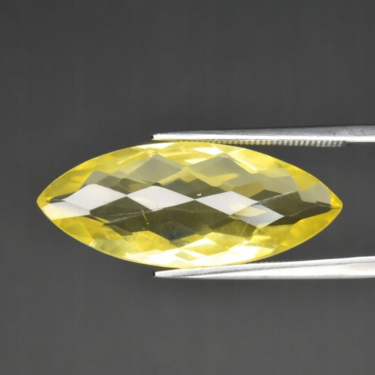 Kwarc Lemon Naturalny 10,71ct Świetna Markiza - video - HAM7182 (1)