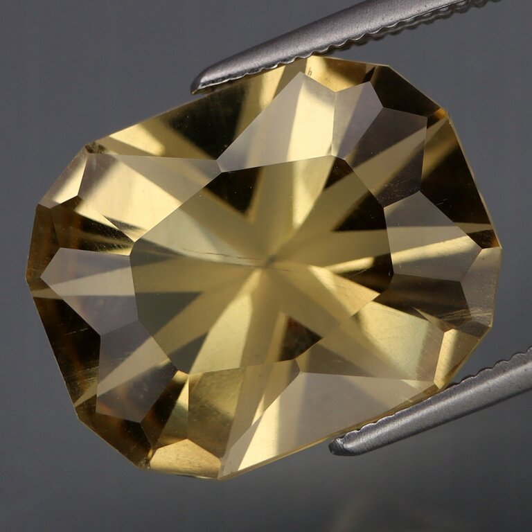 Kwarc Lemon Naturalny 8,50ct Śliczny Oktagon - video - GCT2300 (1)