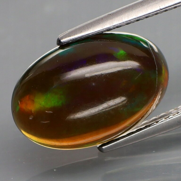Opal Naturalny Czarny 3,33ct Piękny Kaboszon - video - GOP2280 (1)