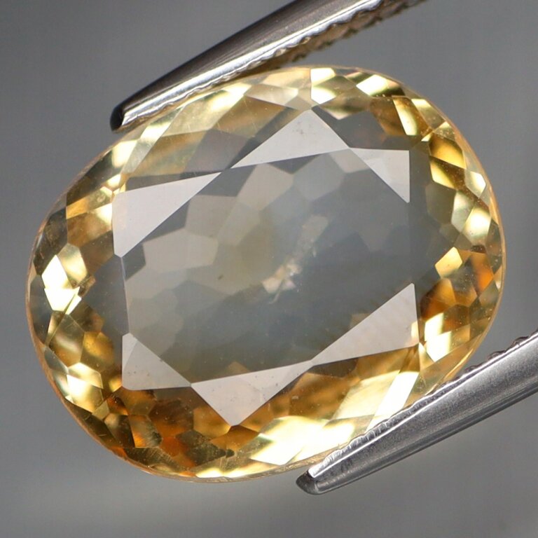 Cytryn Naturalny 6,13ct Świetny Kamień 14,5x11,5mm - video - HCT7193 (1)