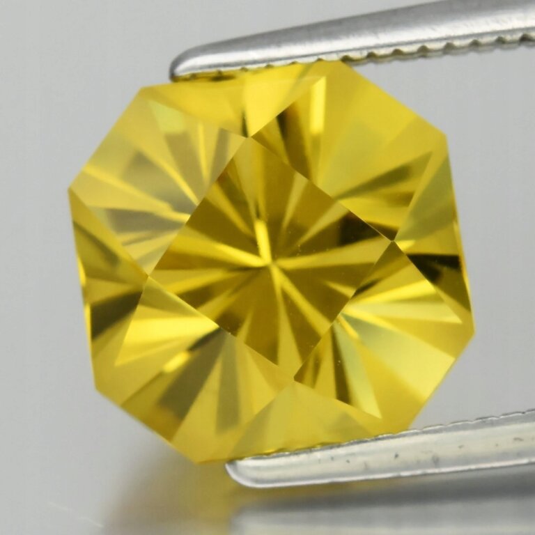 Cytryn Naturalny 3,28ct Fantazyjny Śliczny 9x9mm - video - GCT2330 (1)